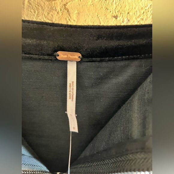 Free People Black A-Line Mini Skirt Night Out - Picture 3 of 6